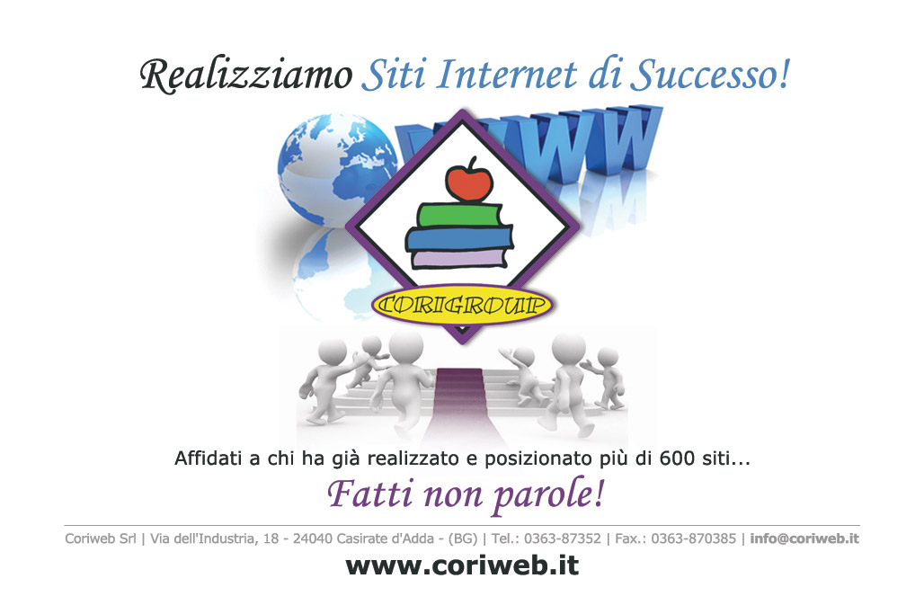Coriweb Siti di Successo Realizziamo siti di successo